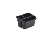 Whitefurze Black Sink Organiser